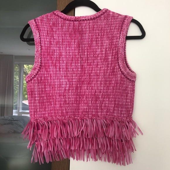 Club Monaco knit fringe top - Picture 2 of 2